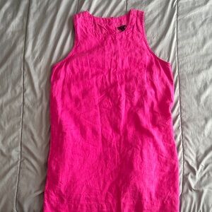 J Crew linen shift dress